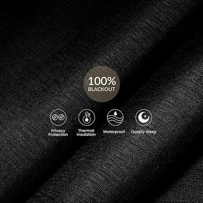 Boolegon Motorized Roller Blinds with Remote Control, Blackout Linen Fabric-Matched Automatic Roller Shades for Windows, Rechargeable Electric Window Shades for Home, Office, Black, Custom Now