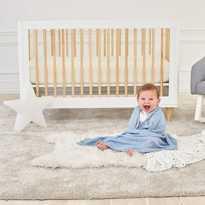 aden + anais Essentials Silky Soft Swaddle Baby Blanket, 100% Bamboo Viscose Muslin Blankets for Girls & Boys, Baby Receiving Swaddles, Ideal Newborn & Infant Swaddling Set, 2 Pack, Cosmic Galaxy