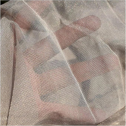 Faraday Fabric Faraday Radiation Shielding Fabric,1.5m Width Silver Coated Mesh Fabric Suit for Making Anti Radiation Curtain,Bed Canopy,Cell Tower, Wi-Fi, Smart Meter(Size:1.5X7m)
