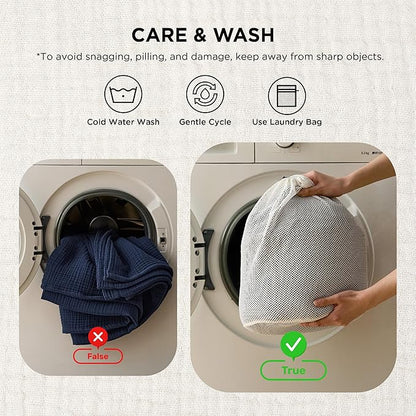 Bedsure 100% Cotton Muslin Throw Blanket Twin XL for Bed - 4-Layer Breathable and Lightweight Thin Soft Summer Gauze Muslin Blankets for Adults, Navy Blue, 66x90 Inches