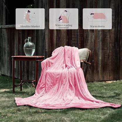 Electric Blanket Queen Size 84''X90'' - Heated Blanket with Dual Control Fast Heating 10 Heating Levels & 10 Hours Auto Off,ETL Certified Machine Washable (Light Pink)