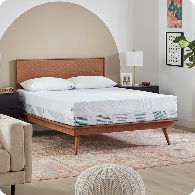 Sealy Dreamlife 2” Gel Memory Foam Queen Mattress Topper with Cooling Cover, SealyComfort Gel Foam, SealyCool Stretch Knit Cover with Corner Straps