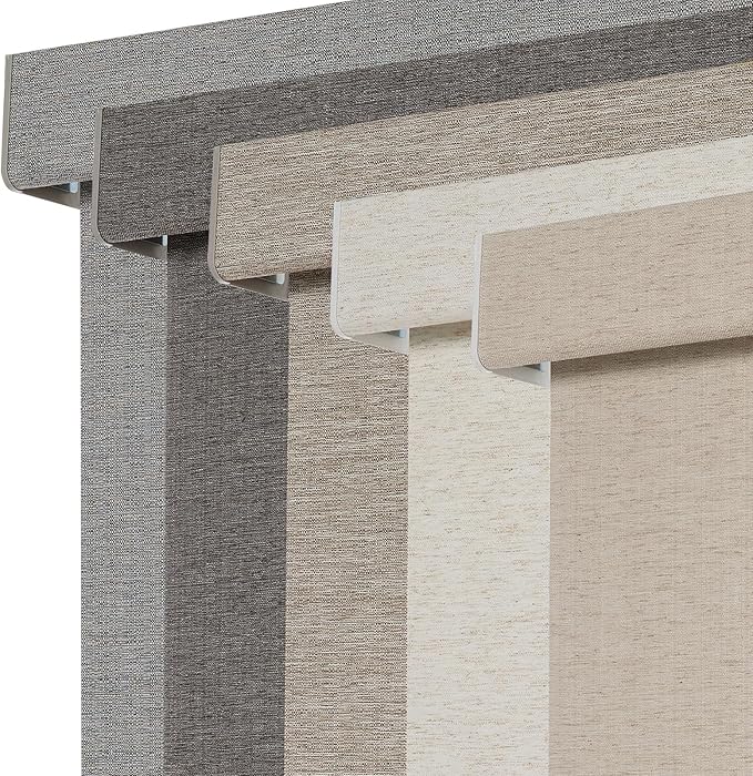 Persilux Blackout Roller Shades for Window Blinds,Cordless,Linen Fabric,Thermal Insulated Fabric UV Protection Shades for Home,Office,Bedroom,Door,Blackout-Beige,35.5" W X 72" H
