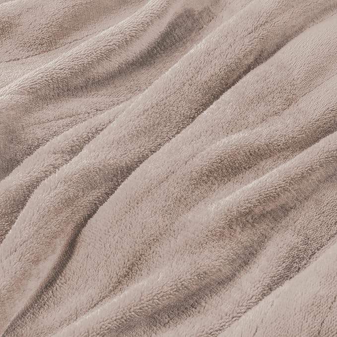 Electric Heated Blanket Twin Size 62"x84", Fast Heating Throw, Soft Plush Microplush for Bed & Couch, 1-10 Hours Auto Off & 6 Heating Levels, Machine Washable, Gifts for Grandma & Family-Camel