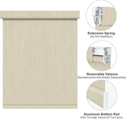 Bringnox No Drill Motorized Blinds with Remote,Blackout Windows,with Apple Homekit,Alexa,Google, with App,Voice Control Custom Size