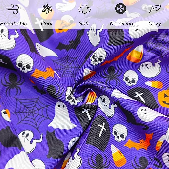 Knee Pillowcase for Contour Legacy Knee Pillow, Invisible Zippered & Anti-Pilling, Soft Halloween Christmas Gothic Decor, Unique Gift for Her/Him (Purple Galaxy)