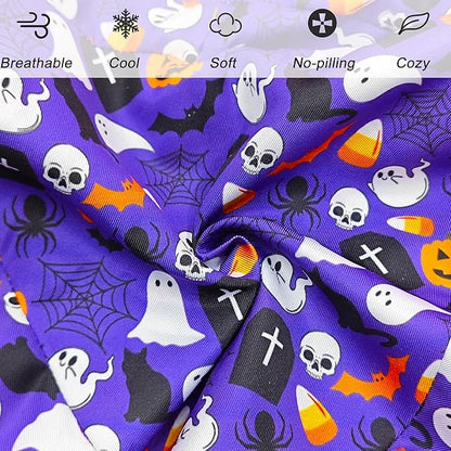 Knee Pillowcase for Contour Legacy Knee Pillow, Invisible Zippered & Anti-Pilling, Soft Halloween Christmas Gothic Decor, Unique Gift for Her/Him (Purple Galaxy)