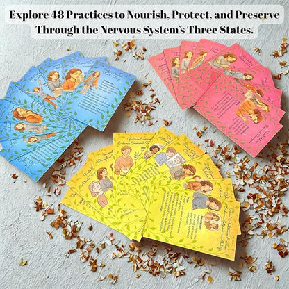 Vagus Nerve Reset Deck - Somatic Exercises for Nervous System Regulation & Mental Health | Polyvagal Theory-Based Therapy Games & Self-Care Gifts for Therapists