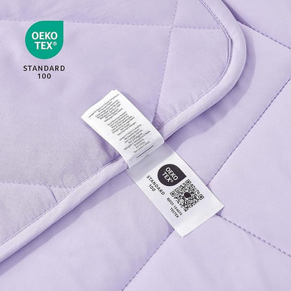 Cozy Bliss Cooling Blanket for Hot Sleepers King Size, Q-Max 0.45 Cooling Comfort, Cold Blankets for Night Sweats Sleeping, Ultra-Cool Lightweight Breathable Summer Blanket for Bed, Purple 108"x90"