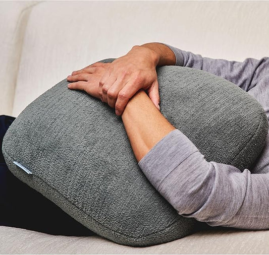 Quiet Mind Weighted Pillow for Adults 12 Lbs - Get Better Sleep - Sustainably Made and Chemical Free - Machine Washable (Large, Agave Green)
