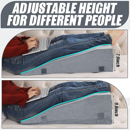 ROYALAY Leg Elevation Pillows for After Surgery, Adjustable Height Knee Surgery Recovery Equipment, Knee Replacement Recovery Aids for Hip Ankle Pain Relief Patent Pending, Single Leg