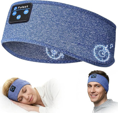 Sleep Headphones Bluetooth 5.4, Sleeping Headphones for Side Sleepers, Ultra-Thin Stereo Speakers & Long-Lasting Time Battery, Soft & Sweat-Proof for Sports Yoga Nap