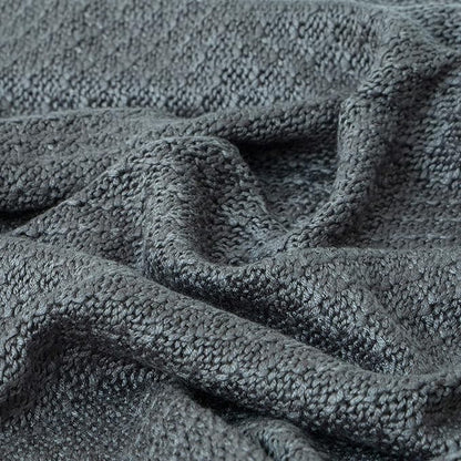 NTBAY Cable Knit Cooling Toddler Blanket, Soft and Breathable Baby Blanket 30x40 Inches Made from Rayon Derived from Bamboo for Crib, Stroller, Nursery, Dark Grey