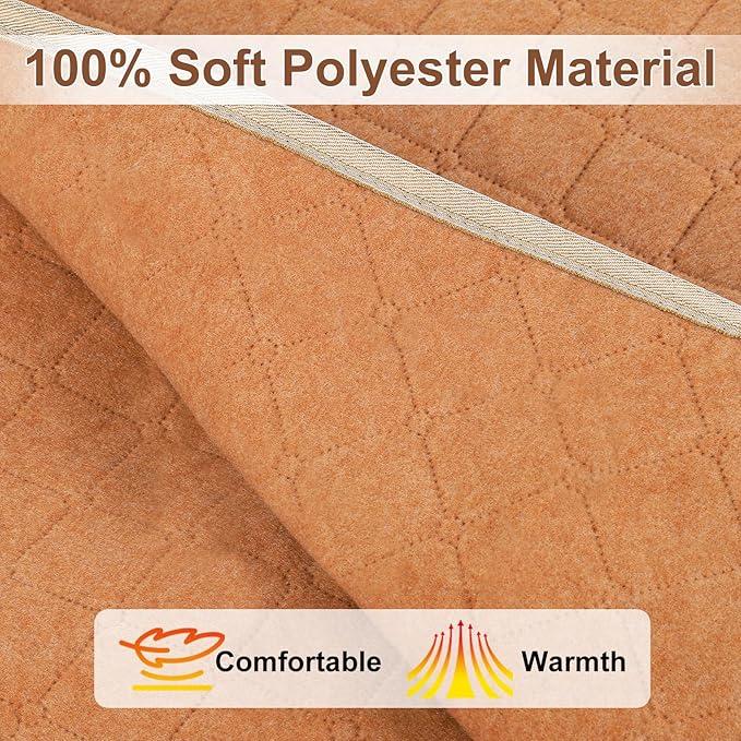 Heated Mattress Pad Mini Twin Size, 31.5" x 63" Electric Mattress Pad with Digital Controller, 9 Heat Settings, 1-6 Hours Auto Shut Off, Fast Heating, Machine Washable, Brown