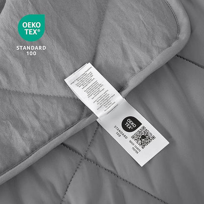Cozy Bliss Cooling Blanket for Hot Sleepers Twin Size, Q-Max 0.45 Cooling Comfort Throw, Cold Blankets for Night Sweats Sleeping, Ultra-Cool Lightweight Breathable Summer Blanket for Bed, Grey