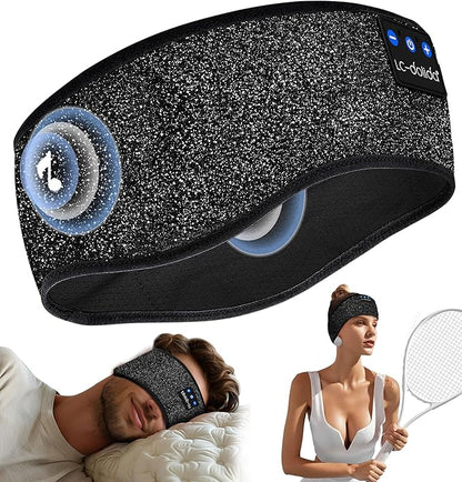 LC-dolida Sleep Headphones Bluetooth, Headband Headphones Earphones Wireless, Sleep Mask for Sleeping, Sports, Gifts, Workout, Jogging, Yoga,Insomnia, Air Travel, Meditation