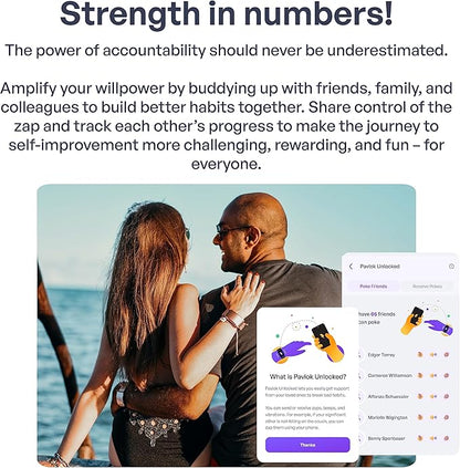 Pavlok 3 - Silent Alarm & Wearable Mindfulness Coach for Good Habits - Elevate Mindfulness, Create Good Habits - Track Steps, Activity, and Sleep Patterns