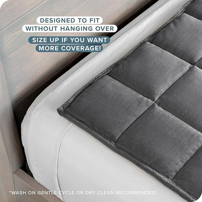 Bare Home Weighted Blanket King Size 25lb (80" x 87") for Adults - Minky Fleece - Premium Heavy Blanket Nontoxic Glass Beads (Grey, 80"x87")