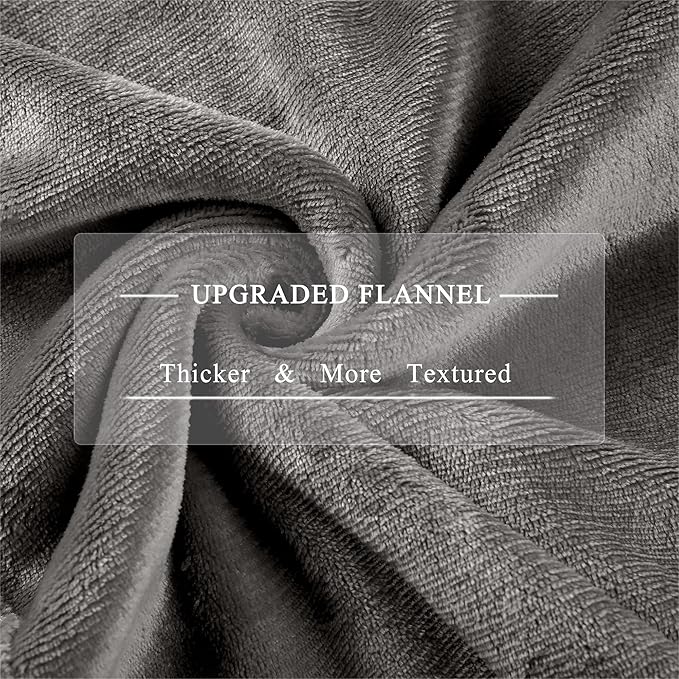 Electric Blanket Heated Blanket Full Size, Super Soft Cozy Upgraded Flannel Heating Blanket with 6 Heating Levels & 1-10 Hours Auto Off, ETL & FCC Certification, 72" x 84", Silver Gray