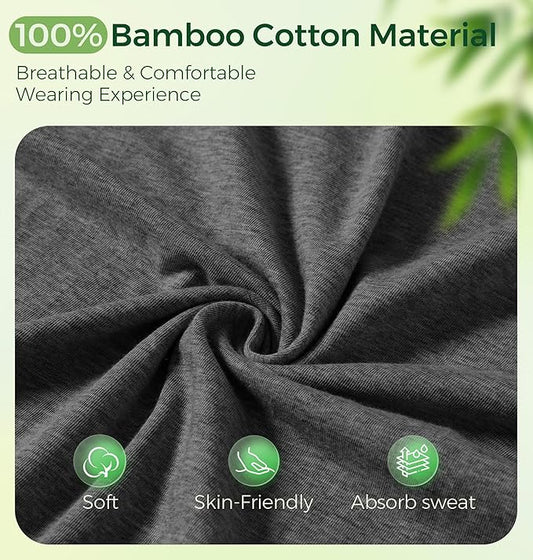 Bamboo Cotton Sleep Headphones,Ultra-Soft Wireless Headband Bluetooth for Side Sleepers, with 14H Playtime & Bluetooth 6.0, 4-in-1 Music Sleep Earphones for Side Sleeping(Grey)