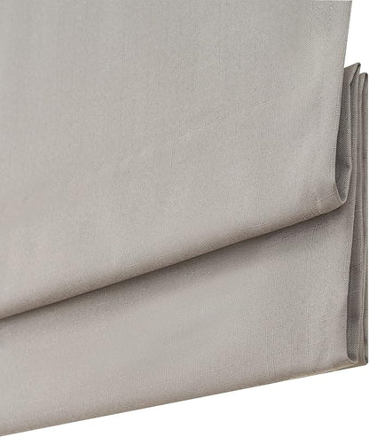 Eclipse Kylie Total Privacy Blackout Cordless Lined Window Roman Shade for Living Room, 31 in x 64 in, Grey