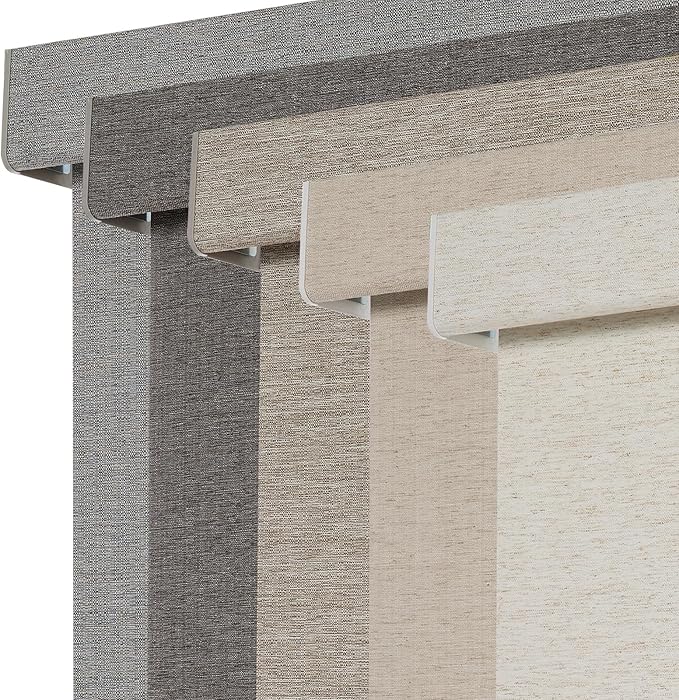Persilux Blackout Roller Shades for Window Blinds,Cordless,Linen Fabric,Thermal Insulated Fabric UV Protection Shades for Home,Office,Bedroom,Door,Blackout-Cream,30" W X 72" H
