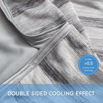 AmyHomie Cooling Blanket,90"x90"Queen Size,Summer Blankets with Double Sided Cold Effect, Arc-Chill Q-Max>0.5 Cool Fiber, Breathable Lightweight Blankets for Hot Sleepers Night Sweats