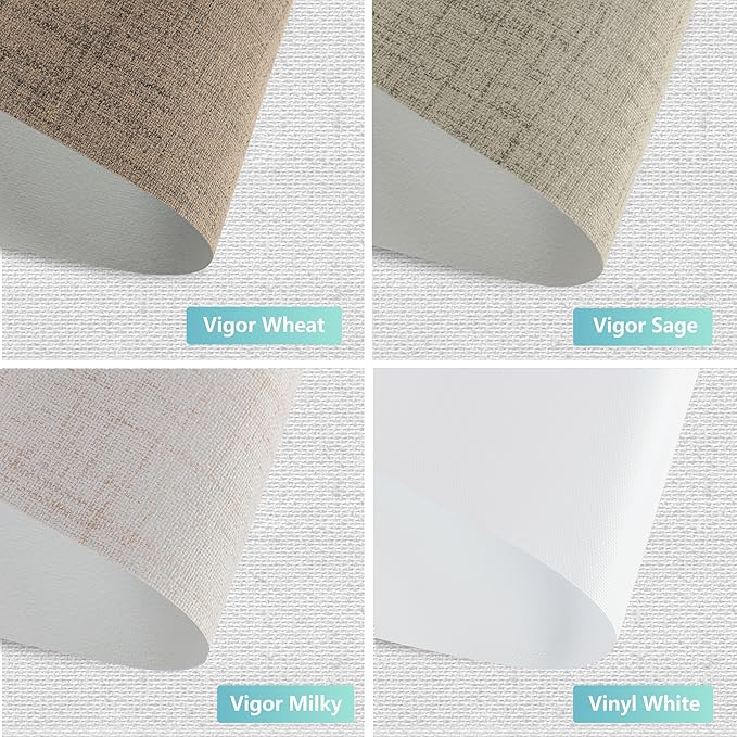 Aprilsmart Motorized Blinds with Remote,Compatible with Apple HomeKit Alexa Google Home- Voice and app Control,Motorized Roller Shades 100% Blackout Fabric Sample (White)