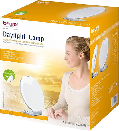 Beurer TL50 Daylight Lamp | UV-free Lamp with Natural Bright Sun Light | Jet Lag Lamp | Full Spectrum, 10,000 lux LED | Big Surfaced Daylight for Home & Office, 3 Piece Set