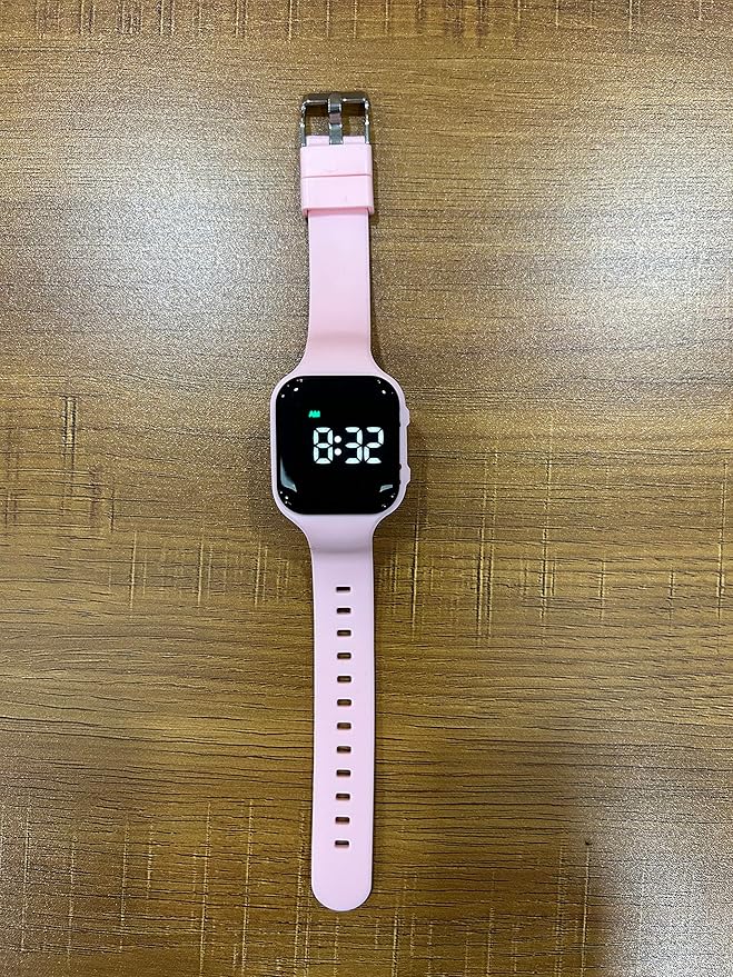 Vibrating Alarm Watch, Potty Training Watch Water Resistant Medical Reminder Wristband with Timer (Pink)