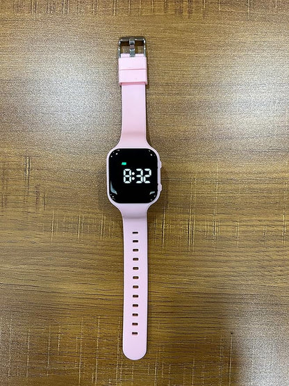 Vibrating Alarm Watch, Potty Training Watch Water Resistant Medical Reminder Wristband with Timer (Pink)