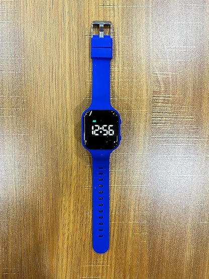 Vibrating Alarm Watch, Potty Training Watch Water Resistant Medical Reminder Wristband with Timer (Navy Blue)