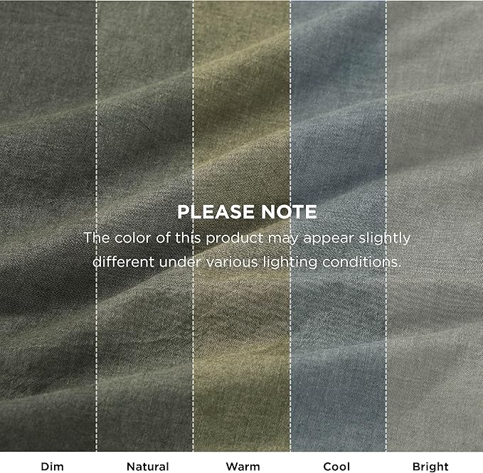 Bedsure 5 PCS Cotton Comforter Set with Cotton Waffle Throw Blanket - Olive Green Comforter Full Size, Pillow Shams, Beige Cooling Blanket of Rayon Derived from Bamboo for Hot Sleepers, Throw Pillow