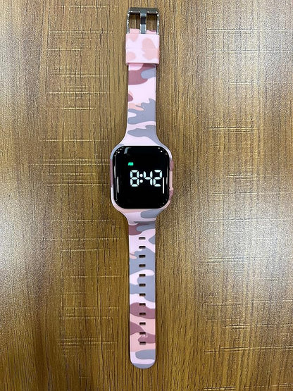 Vibrating Alarm, Potty Training Watch - Water Resistant Medical Reminder with Timer (Pink Camouflage)