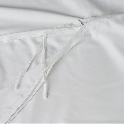 Duvet Cover for Fluffy Weighted Blanket, Breathable Soft Removable Cooling Comforter Cover for All Season (White, 48"x72" Duvet Cover)