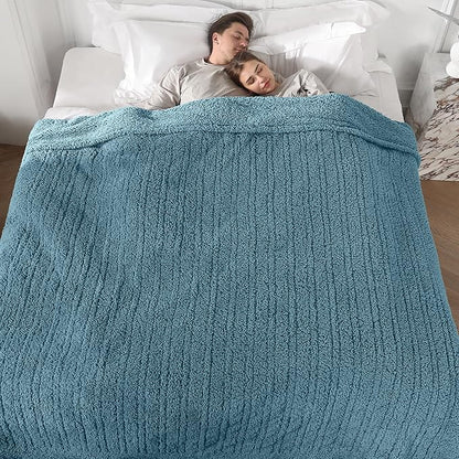 King Heated Blanket, King Size Electric Blanket with Dual Control of 5 Heating Levels & 10 Hours Auto Off, Super Cozy Washable Sherpa with ETL Certified, 100"X90", Slate Blue