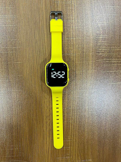 Vibrating Alarm Watch, Potty Training Watch Water Resistant Medical Reminder Wristband with Timer (Yellow)